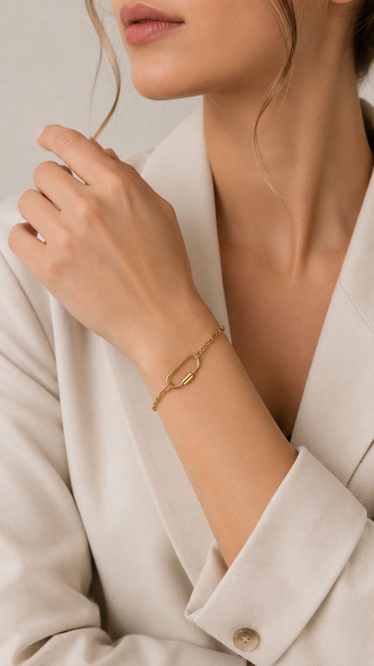 Chain link Charm armband