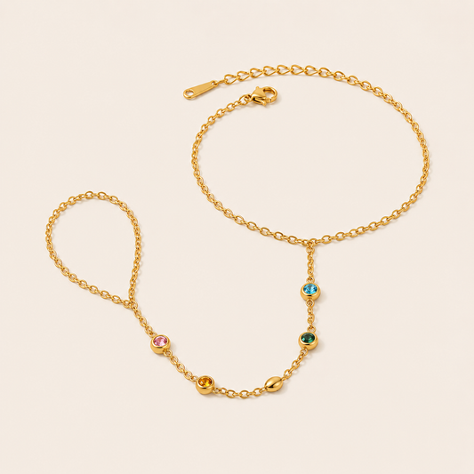 Sunlit Hand Chain armband